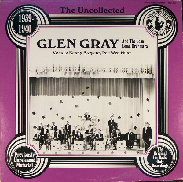 Copertina GLEN GRAY 1939-1940