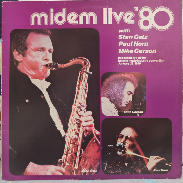 Copertina MIDEM LIVE '80 WHITH S.GETZ,P.HORN,M.GARSON