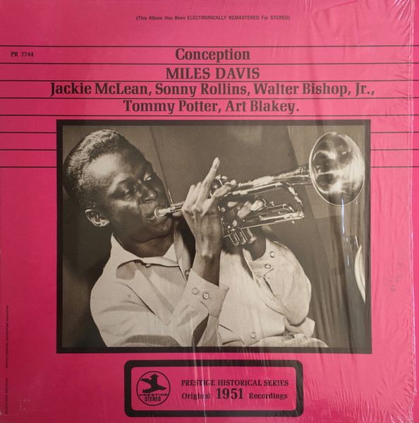 Copertina MILES DAVIS - CONCEPTION - HISTORC.RECORD. 1951
