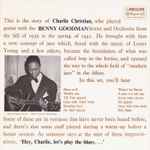Copertina CHARLIE CHRISTIAN WITH B.GOODMAN SEXTET AND ORCH.