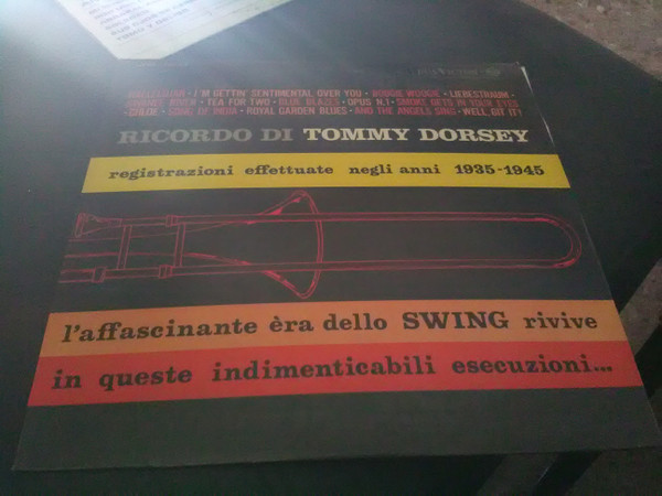 Copertina RICORDO DI TOMMY DORSEY - REGISTRAZ. EFFET. TRA  IL 1935-1945