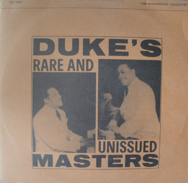Copertina DUKE'S RARE AND UNISSUED MASTERS