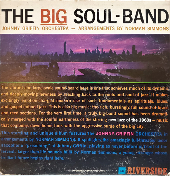 Copertina THE BIG SOUL-BAND: JOHNNY GRIFFIN ORCHESTRA