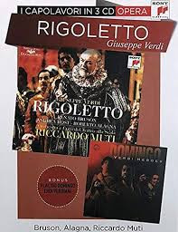 Copertina RIGOLETTO - DOMINGO/BRUSON/ALAGNA - RICCARDO MUTI