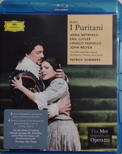 Copertina I PURITANI - NETREBKO/CUTLER SUMMERS MET