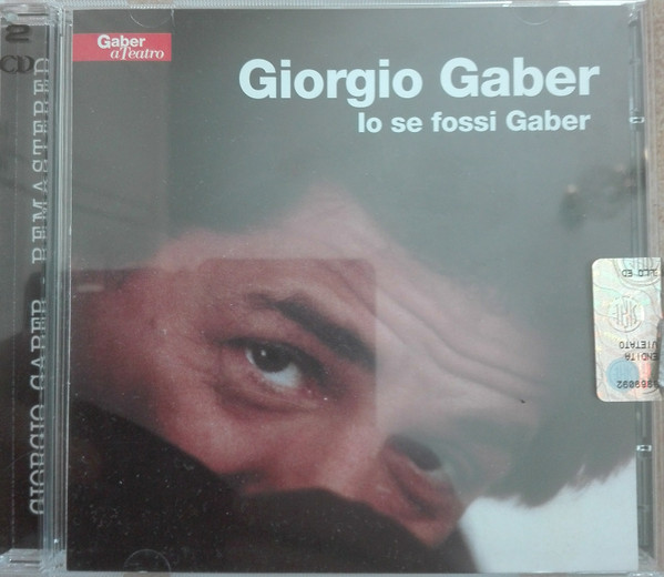 Copertina Io Se Fossi Gaber