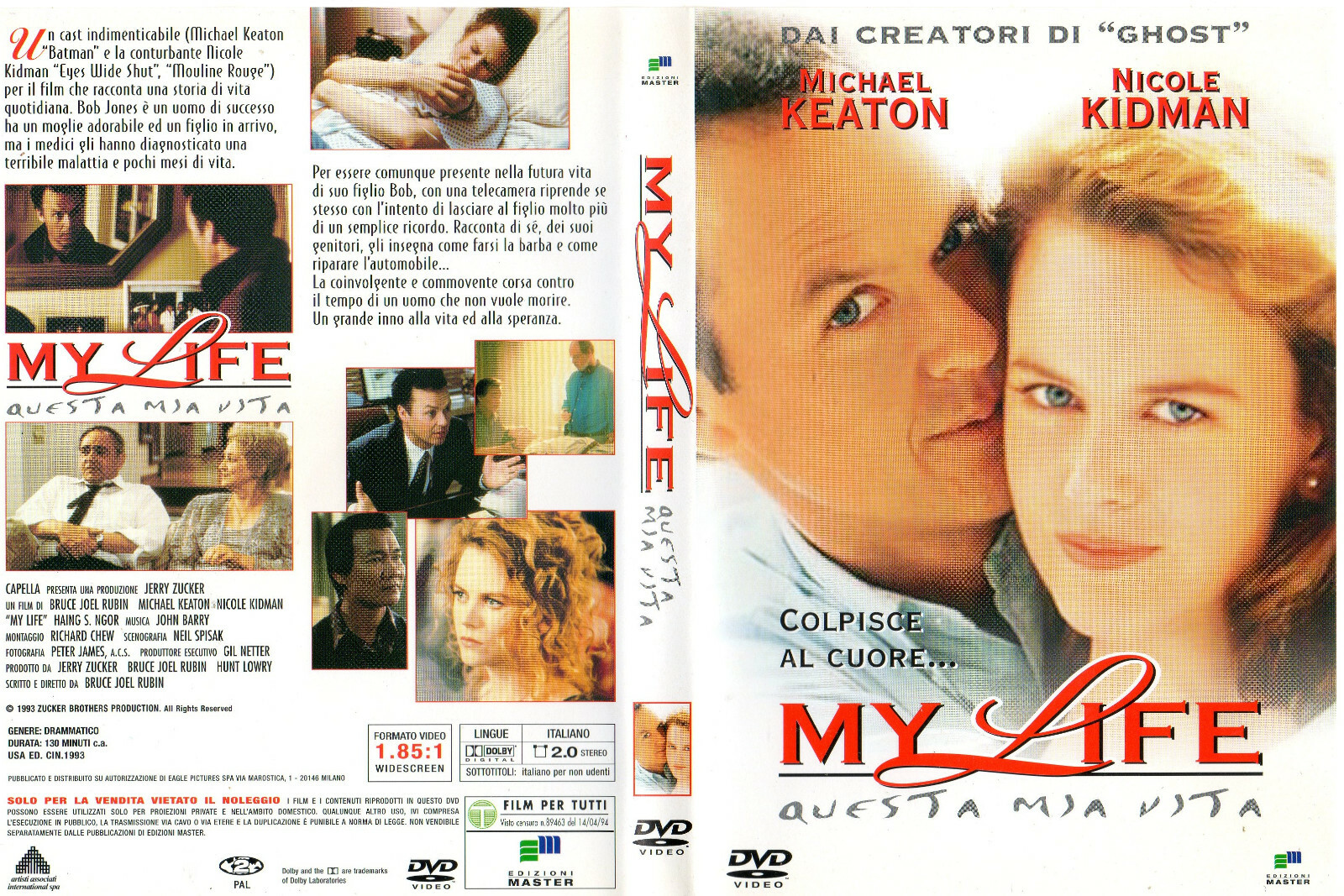 Copertina MY LIFE/QUESTA MIA VITA-KEATON/KIDMAN