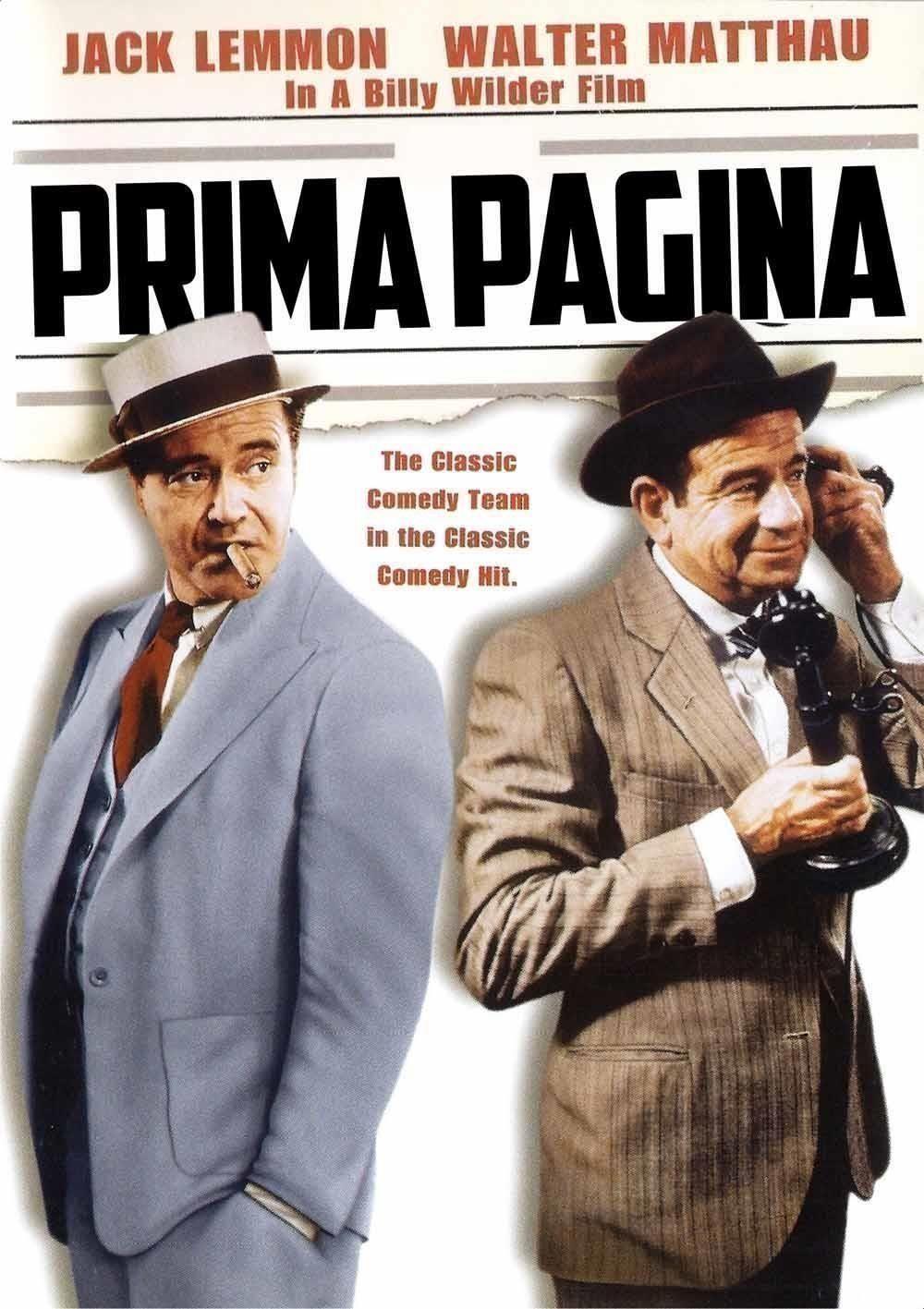 Copertina PRIMA PAGINA-LEMMON/MATTHAU